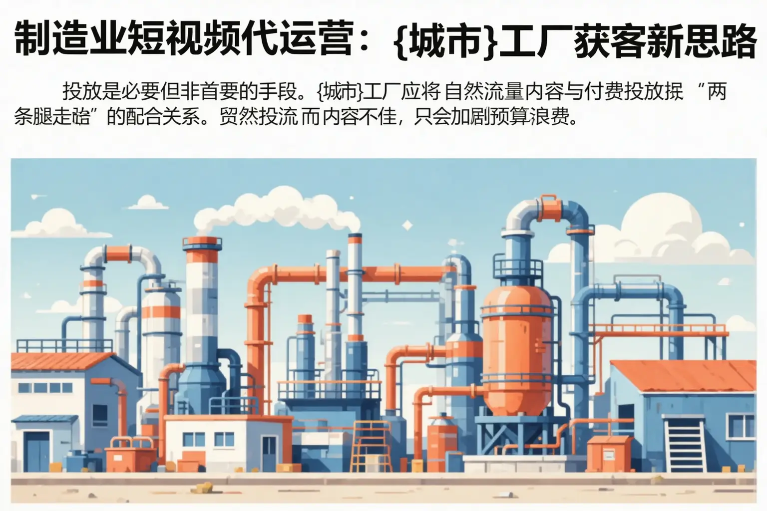 制造业短视频代运营:乌苏工厂获客新思路